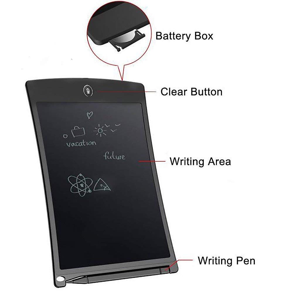 8 5 inch lcd writing tablet black