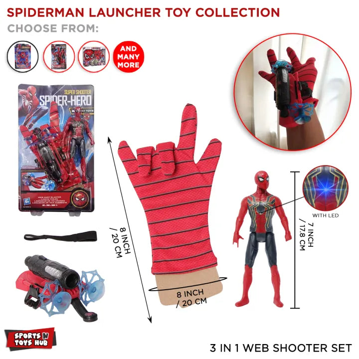 Spiderman With Shooter Glove Toy