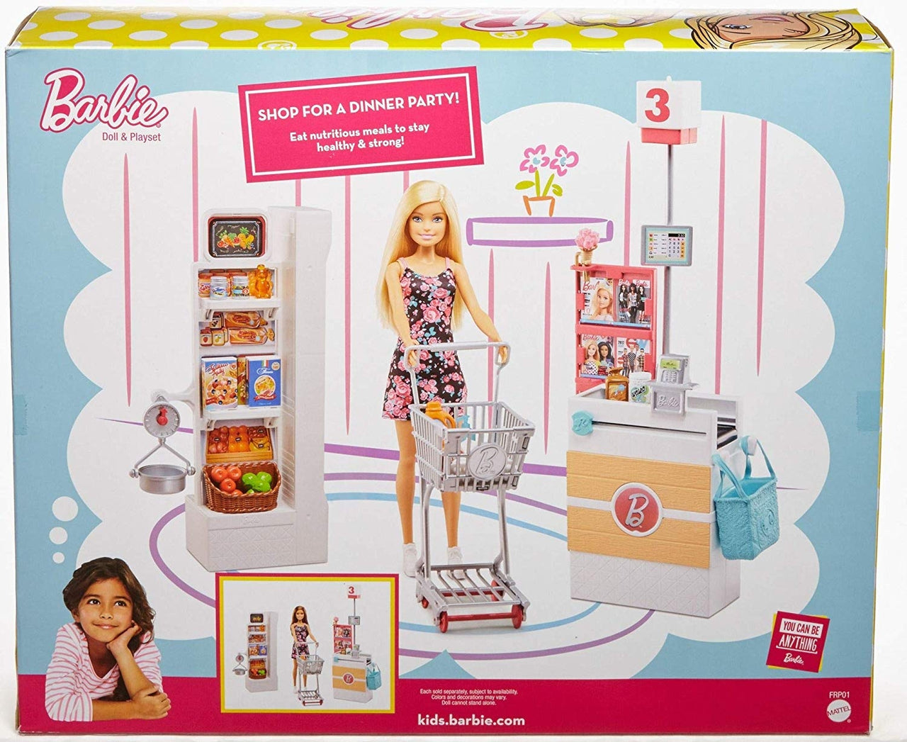 barbie supermarket set