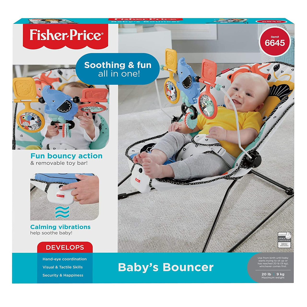 fisher price deluxe bouncer signature style