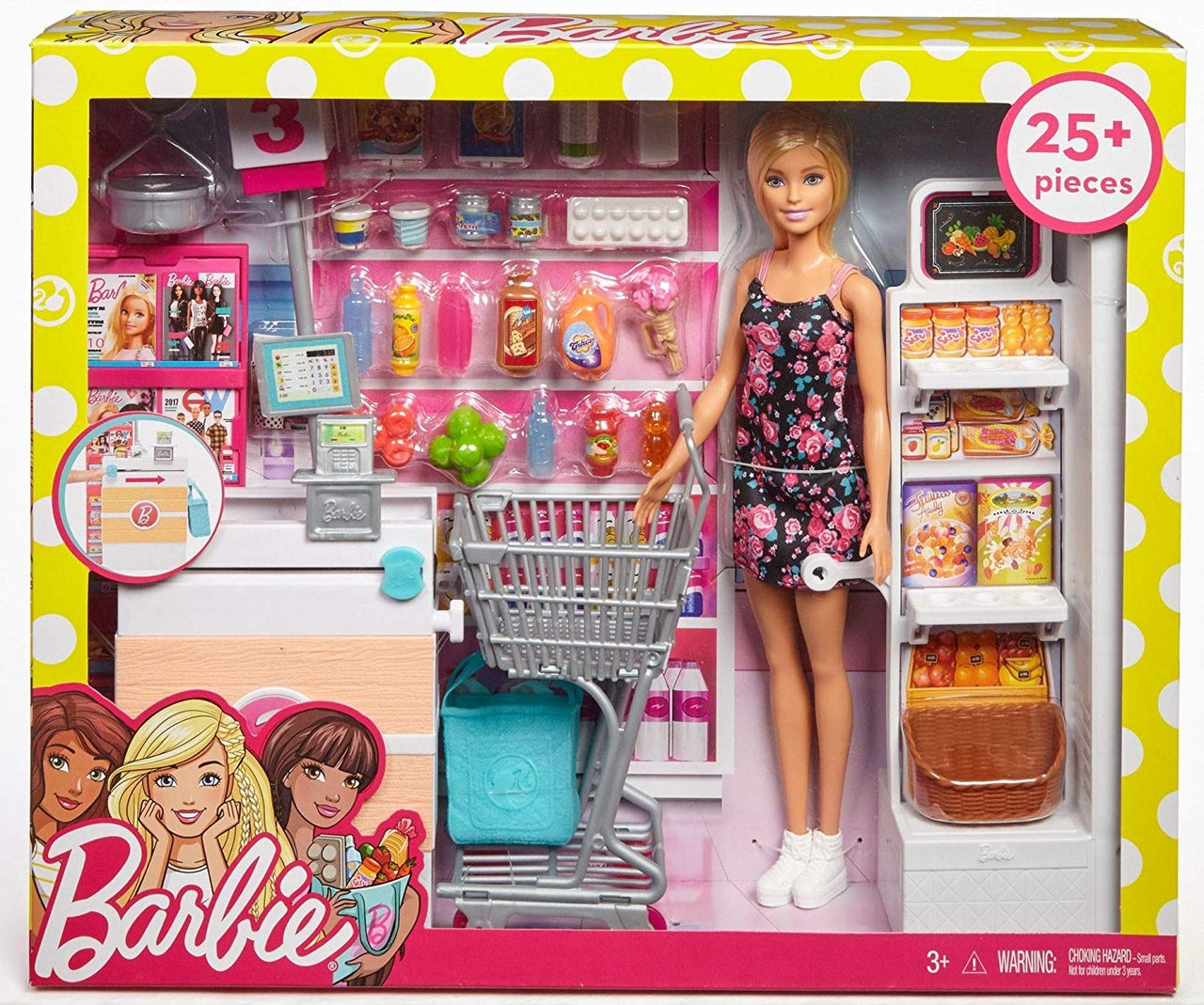 barbie supermarket set