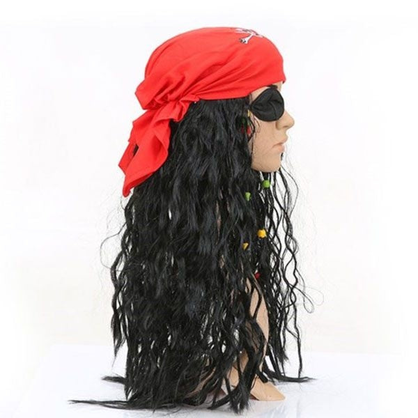 halloween pirates of the caribbean pirate wig