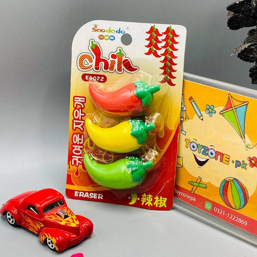 Chili Shaped Erasers - TZP1