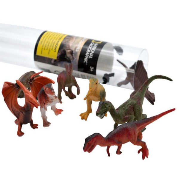 national geographic 8pcs dinosaurs in tube