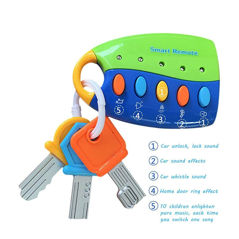 musical and interactive mobile phone and car keys