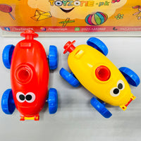 Thumbnail for air powered hand push balloon car