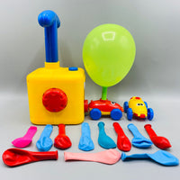 Thumbnail for air powered hand push balloon car