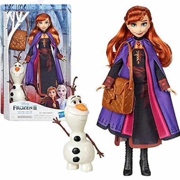 anna doll with olaf figure and backpack