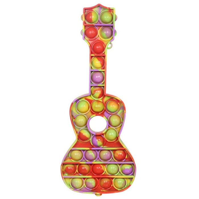 anti stress push pop it bubble fidget guitar
