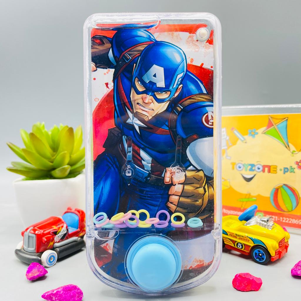 avengers console handheld water ring toss game