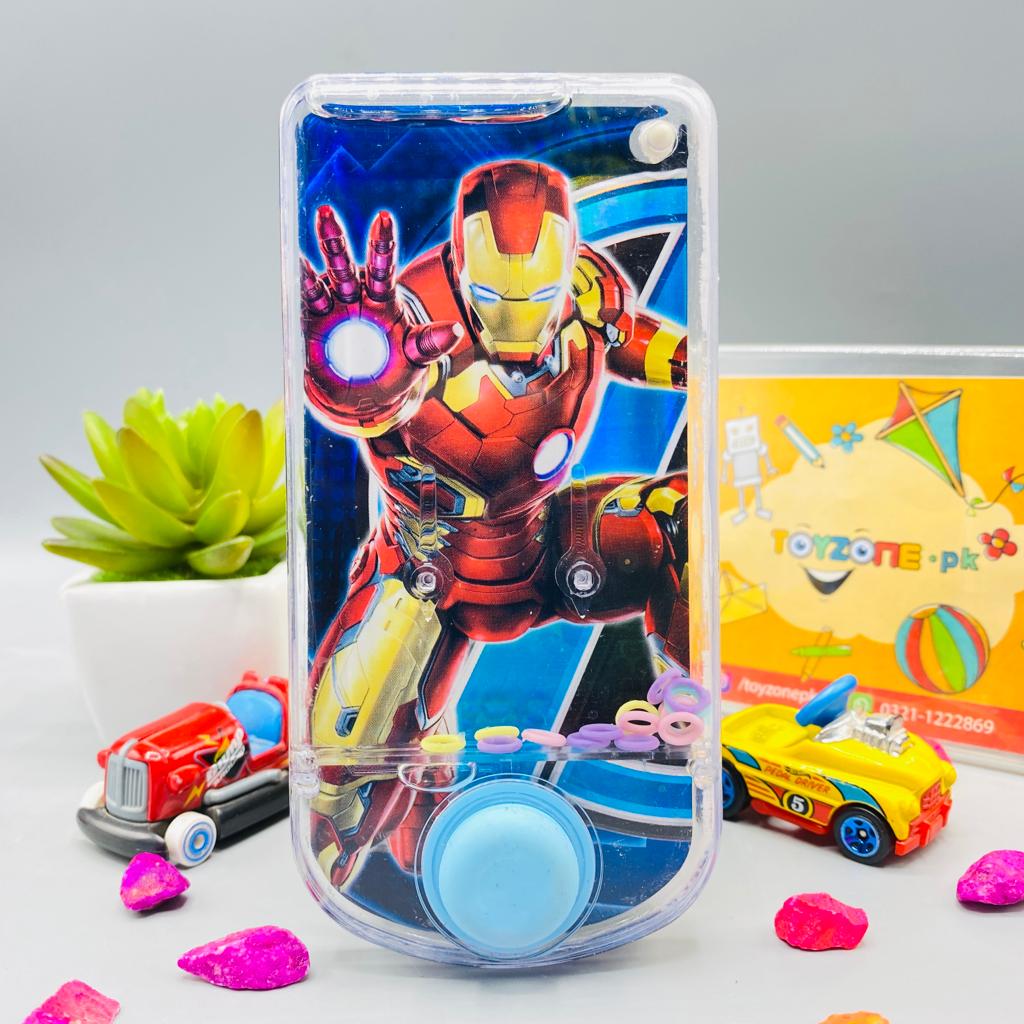 avengers console handheld water ring toss game