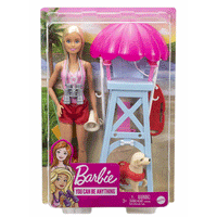Thumbnail for barbie lifeguard doll and playset