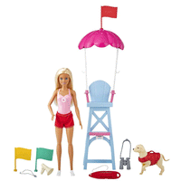 Thumbnail for barbie lifeguard doll and playset