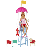 Thumbnail for barbie lifeguard doll and playset