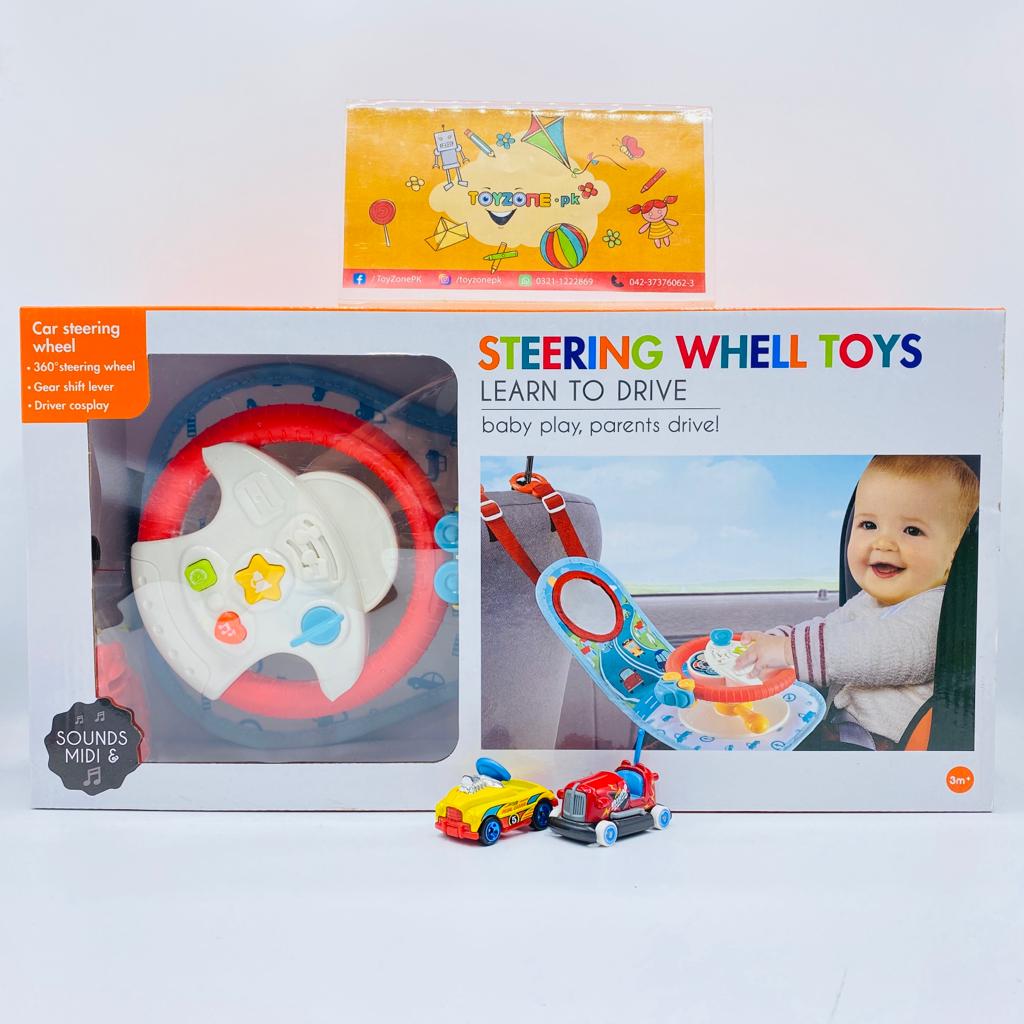 baby steering wheel toy with light and sound
