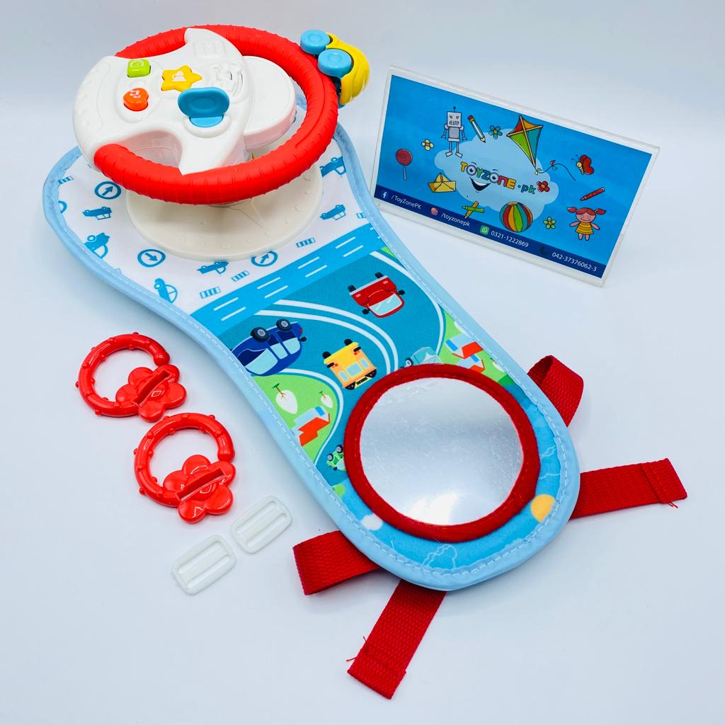 baby steering wheel toy with light and sound