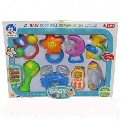 baby teether 8pcs rattles box