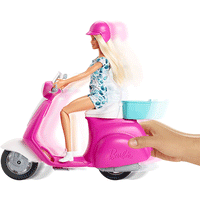 Thumbnail for barbie blonde doll with scooter