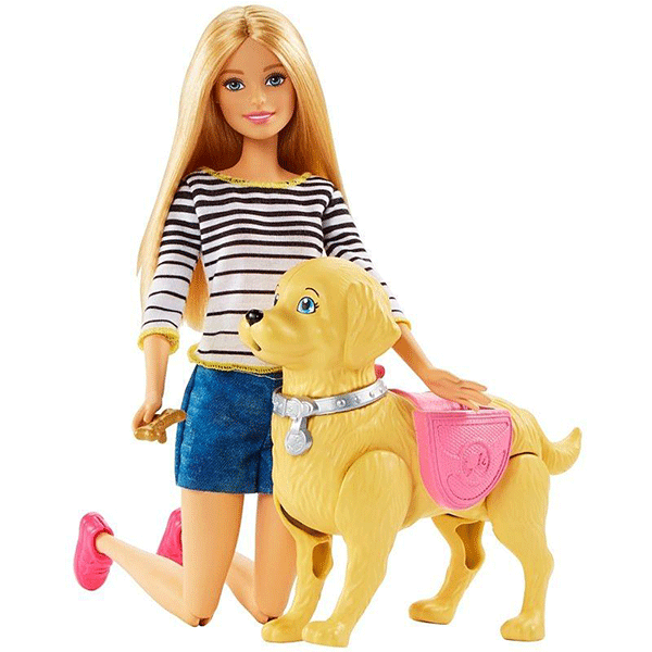 barbie doll with pet
