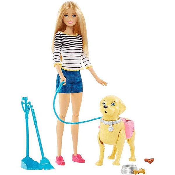 barbie doll with pet