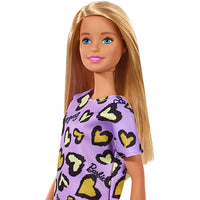 Thumbnail for barbie doll blonde chic fashionista wearing purple dress