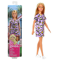 Thumbnail for barbie doll blonde chic fashionista wearing purple dress