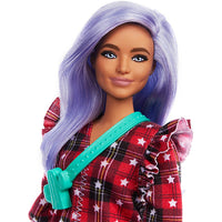 Thumbnail for barbie grb49 fashionistas doll in checked dress