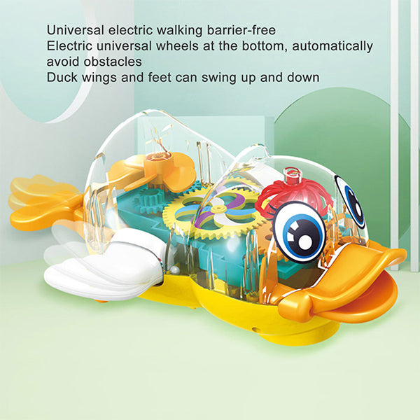 battery operated electric duck with light sound