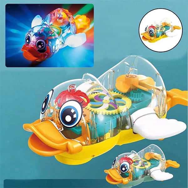 battery operated electric duck with light sound