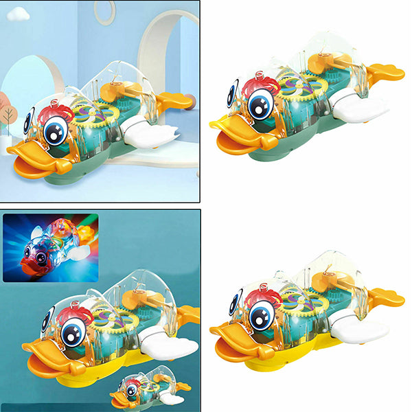 battery operated electric duck with light sound