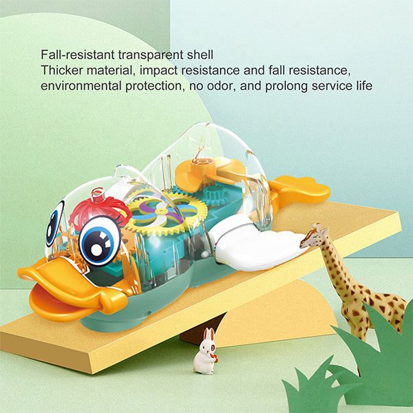 battery operated electric duck with light sound