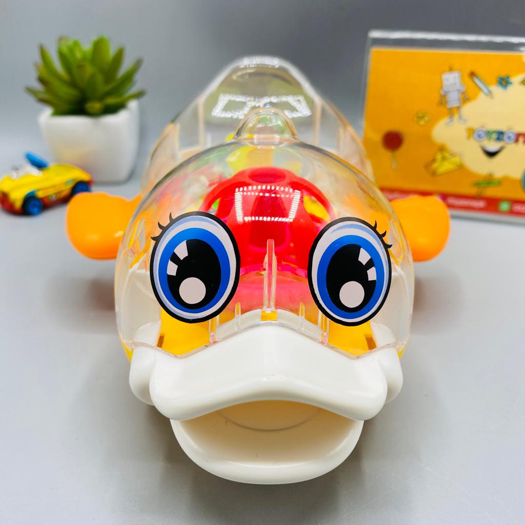 battery operated electric duck with light sound