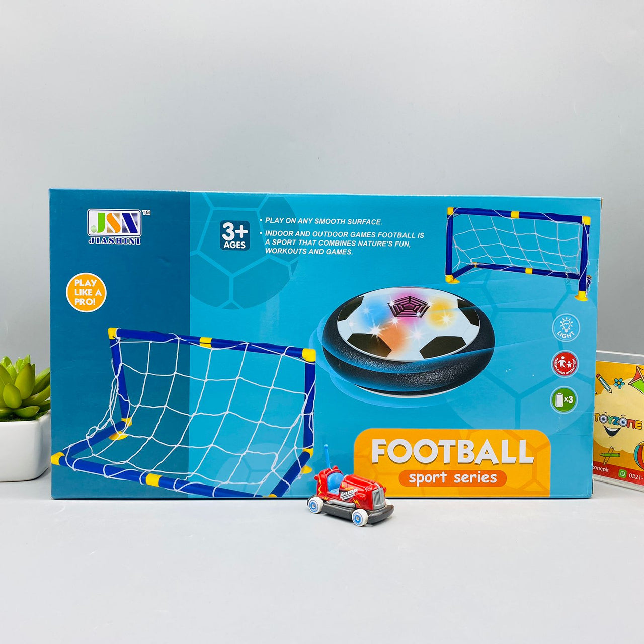 battery operated football with nets