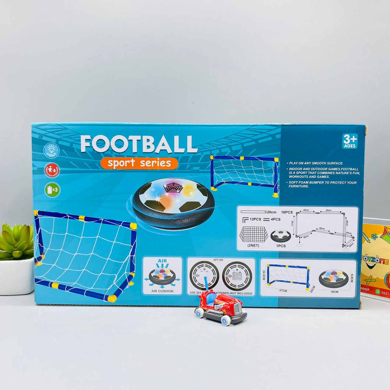 battery operated football with nets