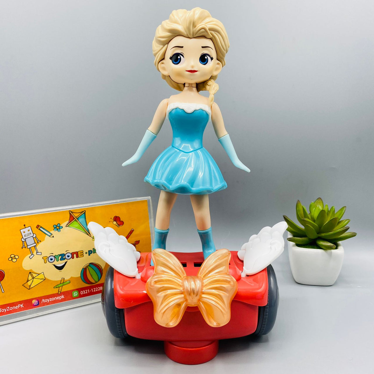 battery operated ice princess with balance car