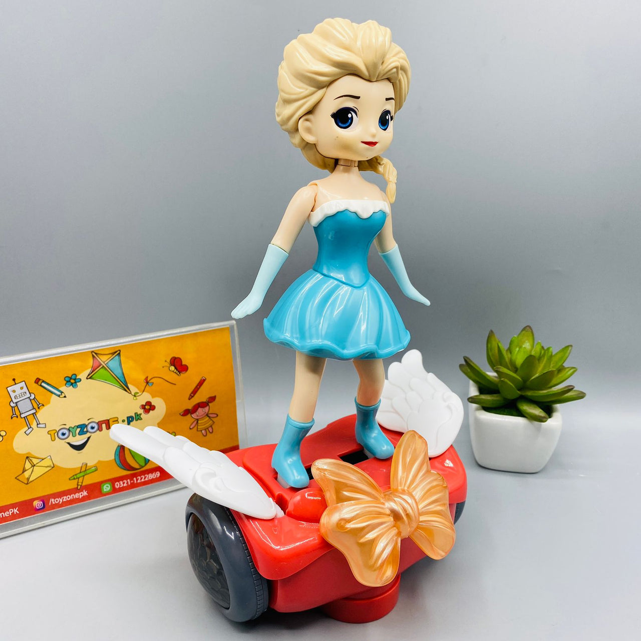 battery operated ice princess with balance car