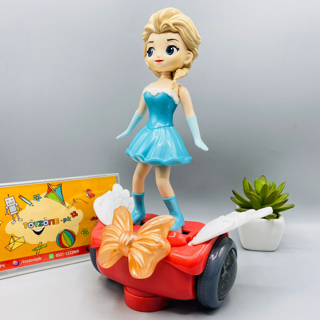 battery operated ice princess with balance car