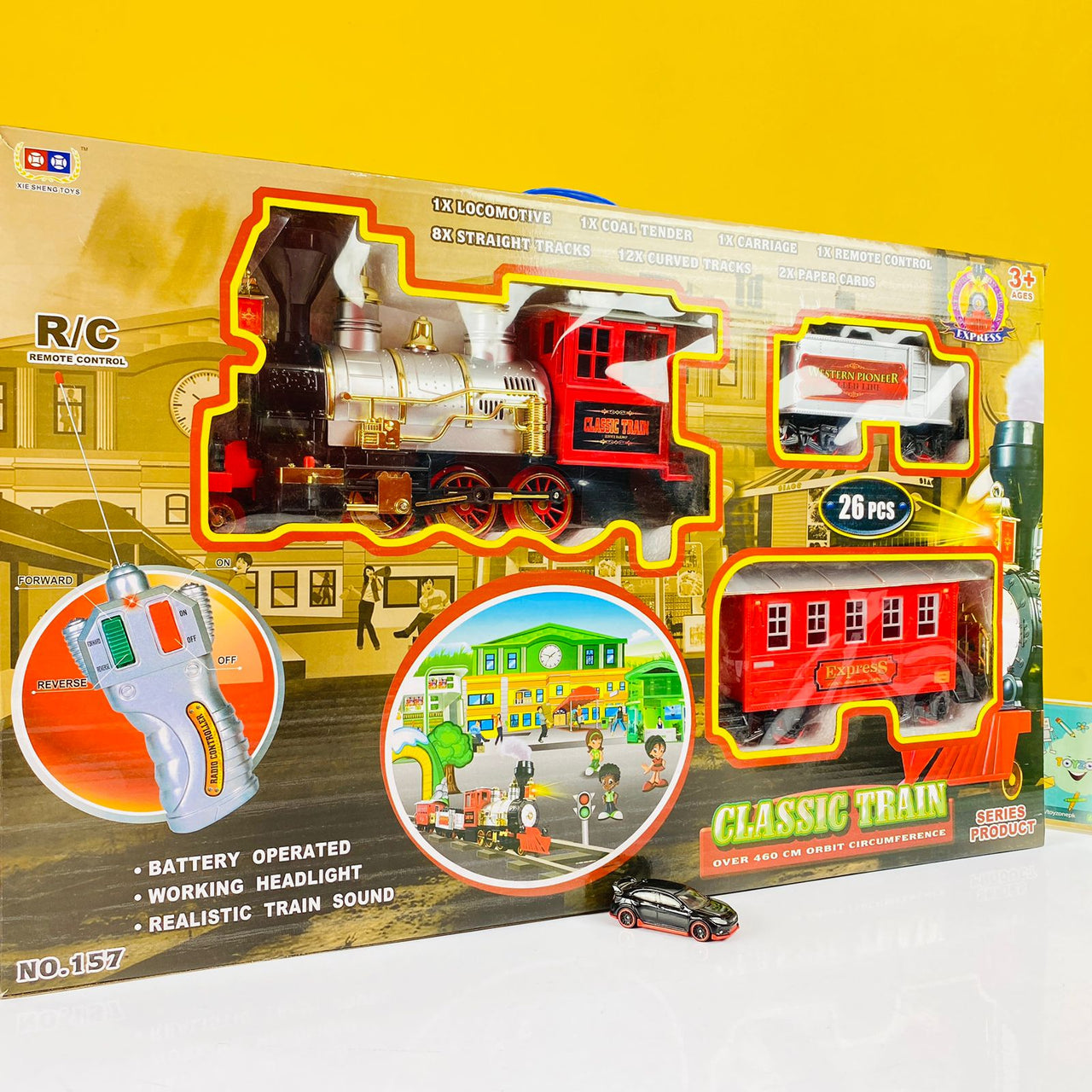 battery operated remote control classic train