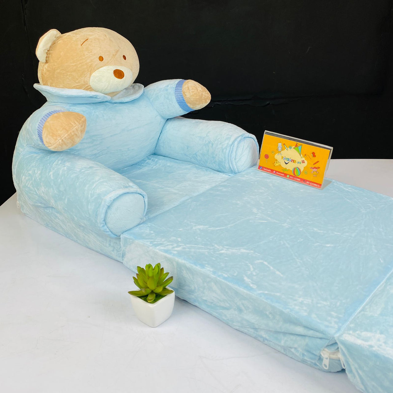 Sofa Seat For Baby In Brown Bear Character