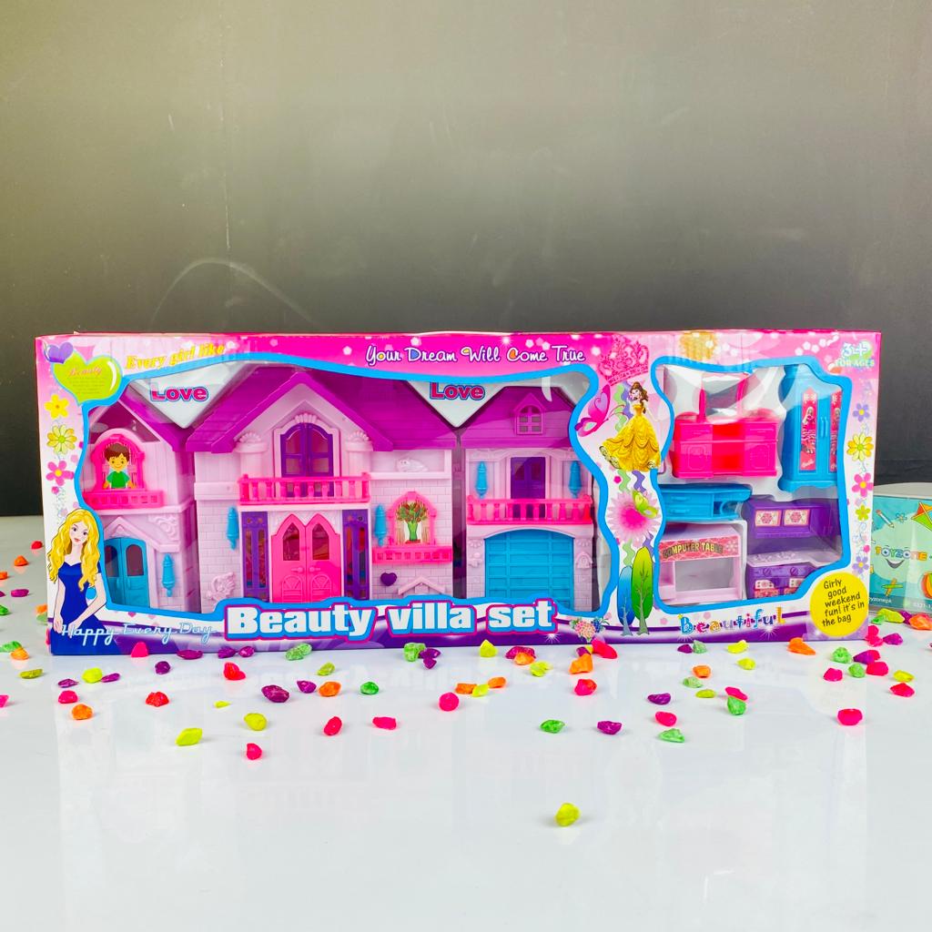 doll house beauty villa set