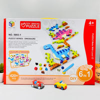 Thumbnail for Building Blocks 6 in 1 Dinosaurs Models Bricks