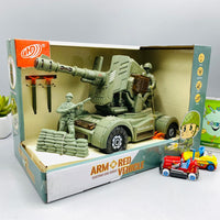 Thumbnail for bump n go army vehicle with light and music