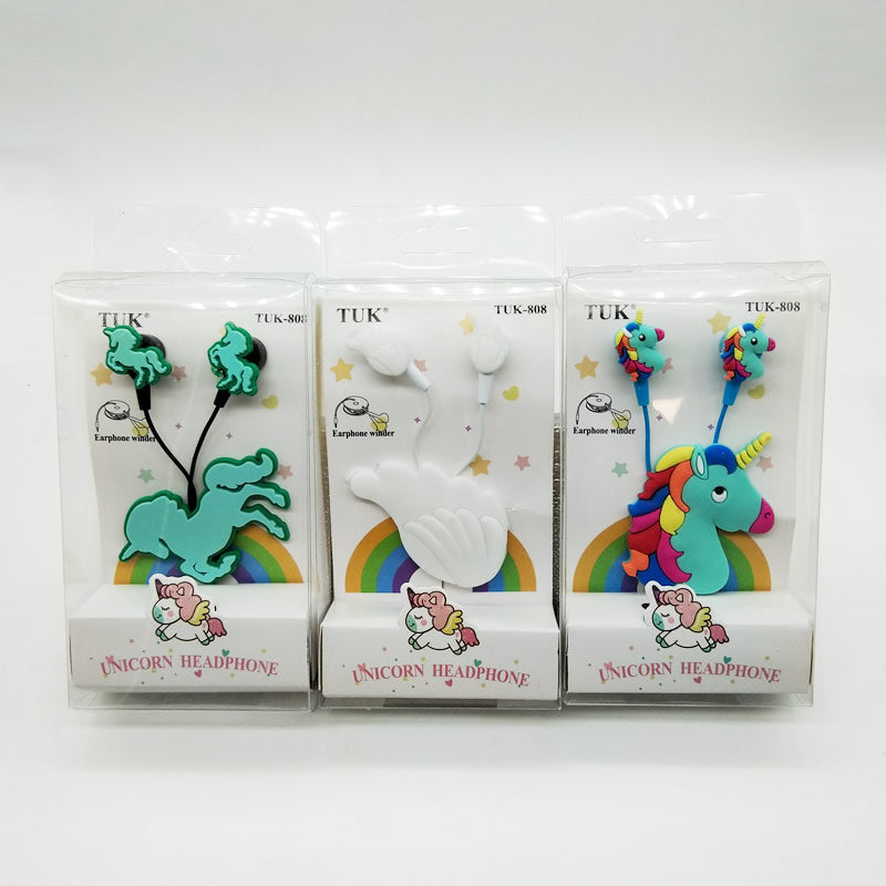 cartoon unicorn earphone