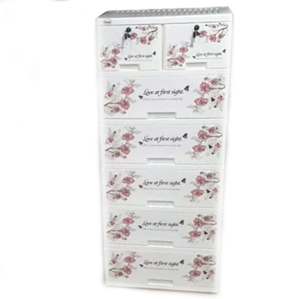 cherry blossom themed 6 layer wardrobe