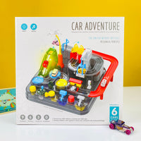 Thumbnail for childrens car track car adventure with a helicopter