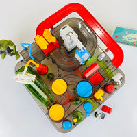 Thumbnail for childrens car track car adventure with a helicopter
