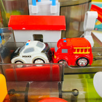 Thumbnail for childrens car track car adventure with a helicopter