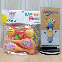 Thumbnail for colorful baby rattles set