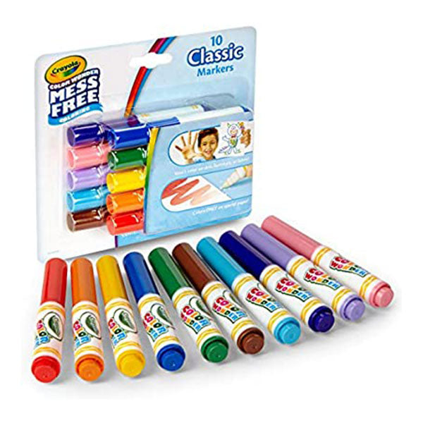crayola 752471 color wonder mess free coloring classic markers set of 10