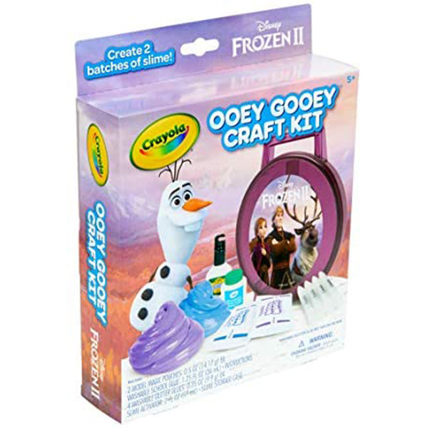crayola frozen 2 gooey fun art set glitter slime supplies
